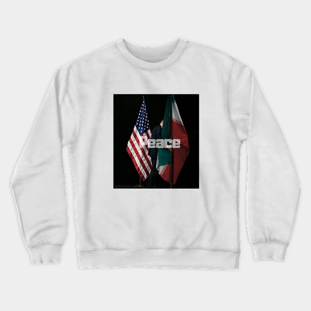 Paix USA vs IRAN Crewneck Sweatshirt by Serigne95